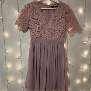 Lulu’s Angel in Disguise Lace Skater Dress